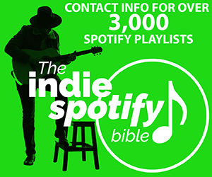 Indie Bible / Indie Spotify Bible / International Booking Agents Directory banner